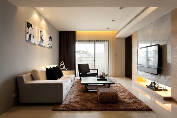 minimalistisches-design--moderne-interior-ideen-Wohnzimmer-Einrichtung