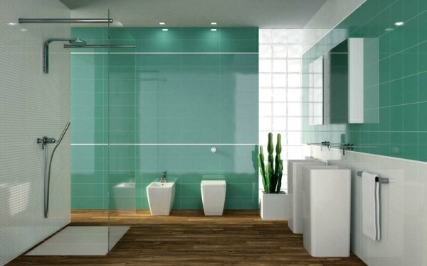 moderne-badezimmer-fliesen--ideen-fr-farbenreiche-badgestaltung-grün
