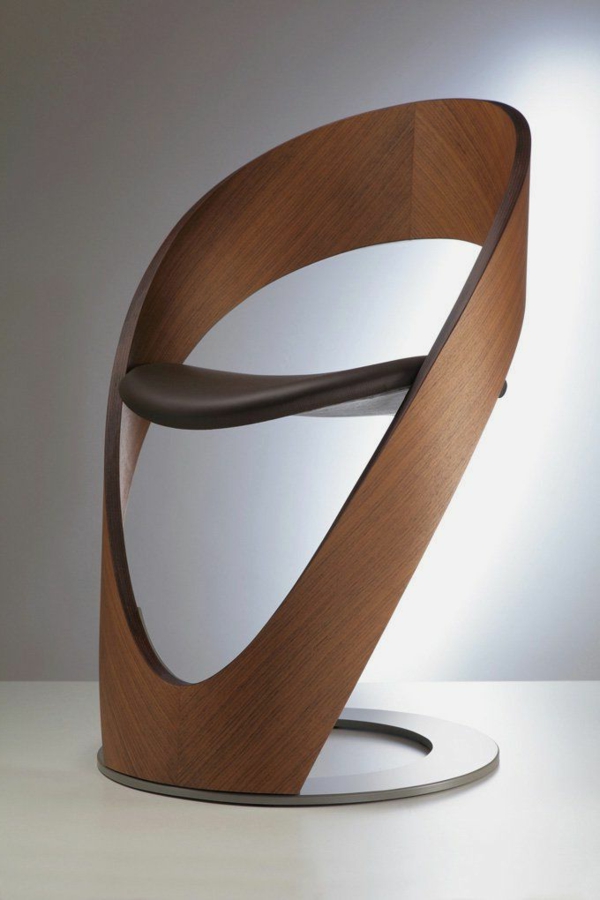-modernes-Design-für-einen- designer-Stuhl-Holz