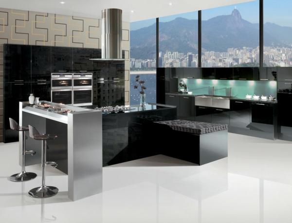 neue-küchenideen-attraktives-schwarzes-modell
