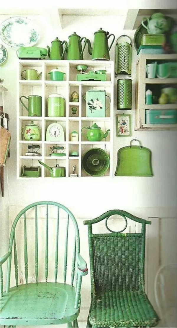 neue-küchenideen-grüne-stühle