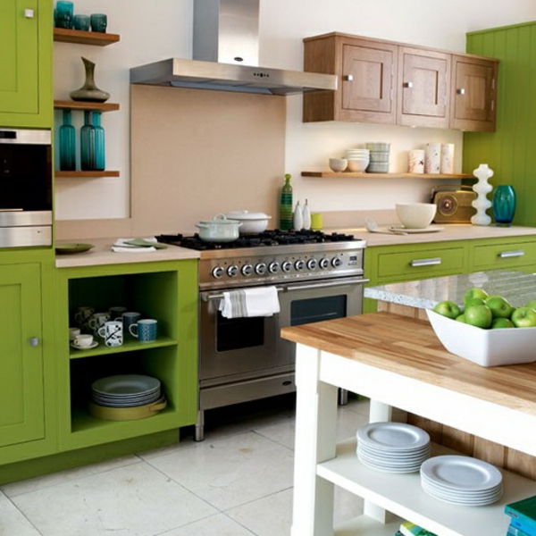neue-küchenideen-grünes-design