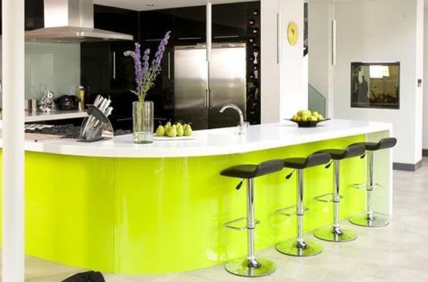 neue-küchenideen-interessante-grüne-farbtönung