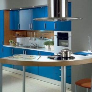 160 neue Küchenideen: Blaue und grüne Farbe