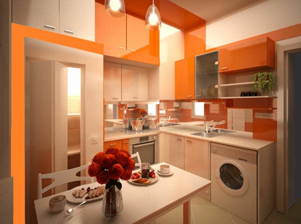 orange-küchen-wandfarbe-modern-und-schön
