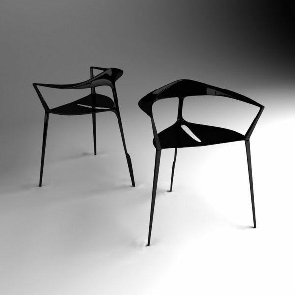 -schwarze-Designstühle-für-eine-schicke-Wohnung-Idee