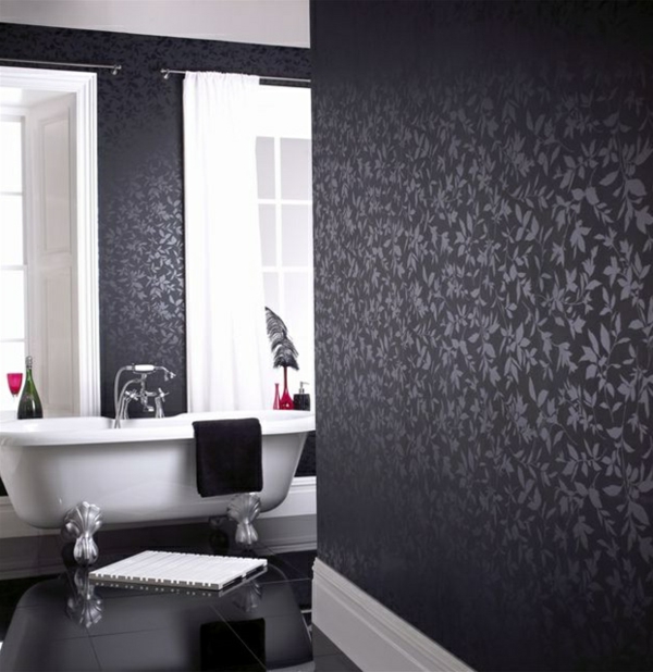tapeten-farben-ideen-elegantes-schwarzes-badezimmer