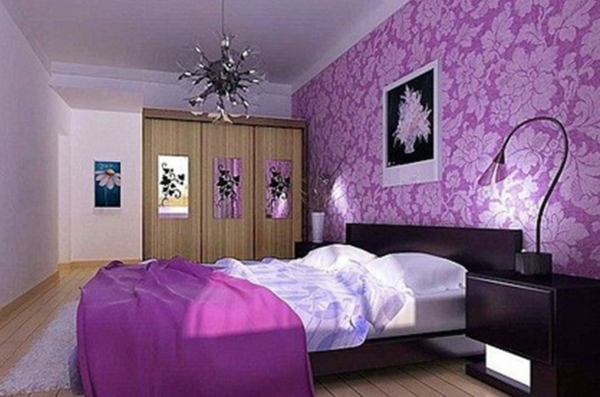 tapeten-farben-ideen-lila-schlafzimmer-gestalten