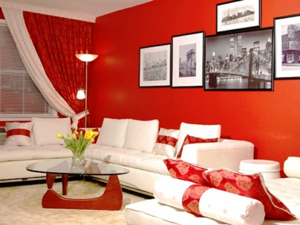 tapeten-farben-ideen-super-cooles-wohnzimmer-mit-roten-wänden