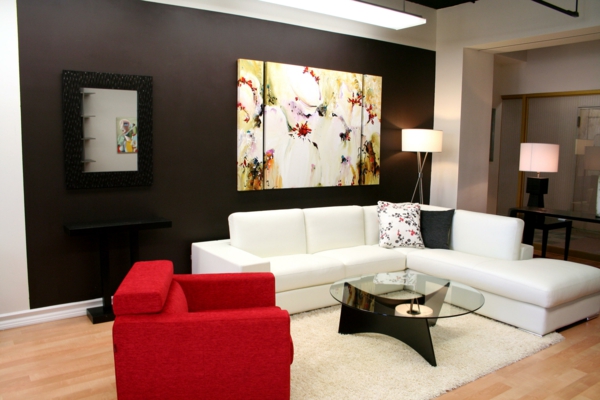 -tolles-Design-für-das-Wohnzimmer-roter-Sessel