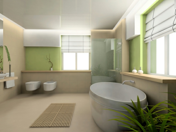 wandgestaltung-badezimmer-grün-super-tolle-Beispiele-für-moderne-und-praktische-Badezimmer