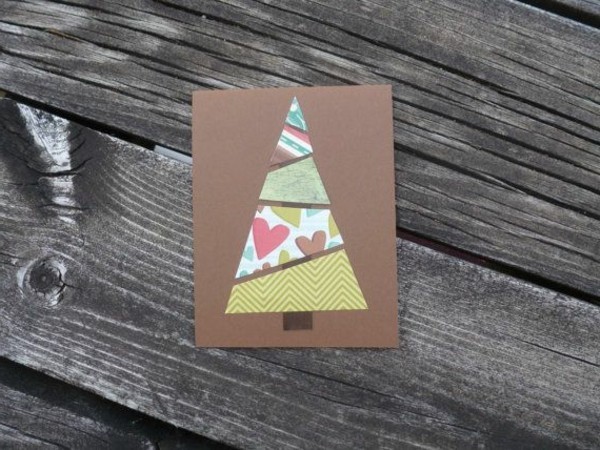 weihnachtskarten-schreiben-wunderschönes-modell-mit-einem-tannenbaum-aus-papier