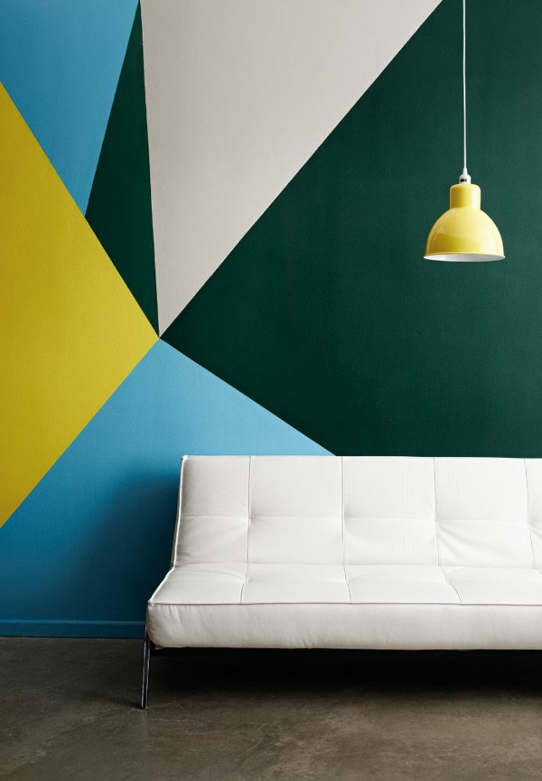 wunderbare-Wandgestaltung- modernes-Interior-Design-Blau-Grün