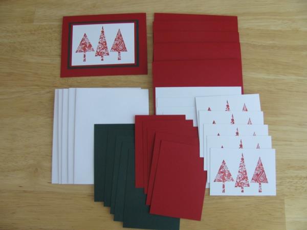 wunderbare-Weihnachtskarten-selber-basteln-tolle-Ideen