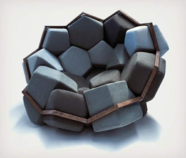 Design für Sessel wunderschöner-Sessel-mit-coolem-Design-geometrische-Formen