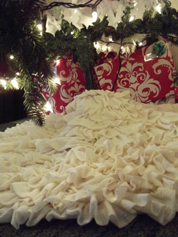 weiße weihnachtsdeko- sehr eleganter look