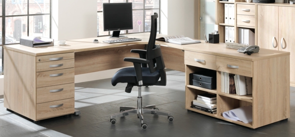 Büro-Schreibtisch-aus-Holz-schönes-Design-mit-Schubladen
