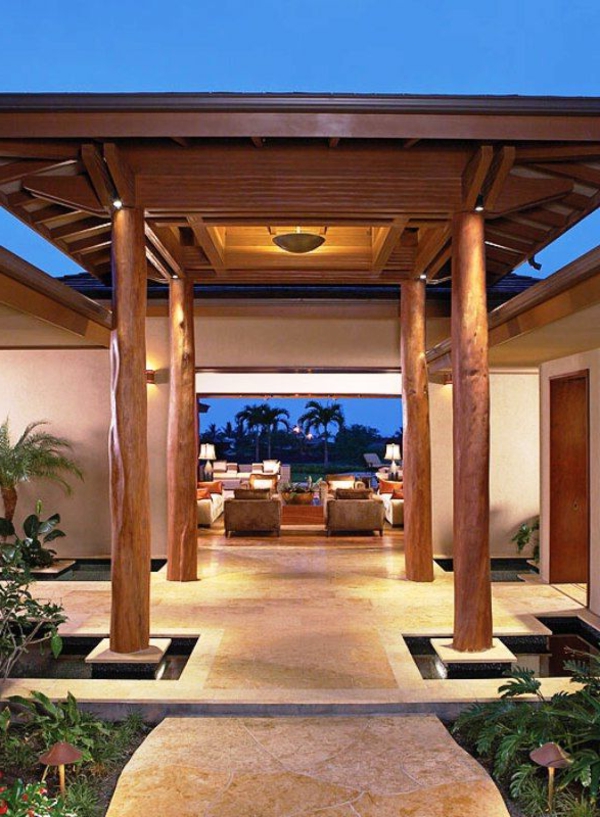 -Exterior-Design-Luxus-Eingang-mit-Überdachung-Holz