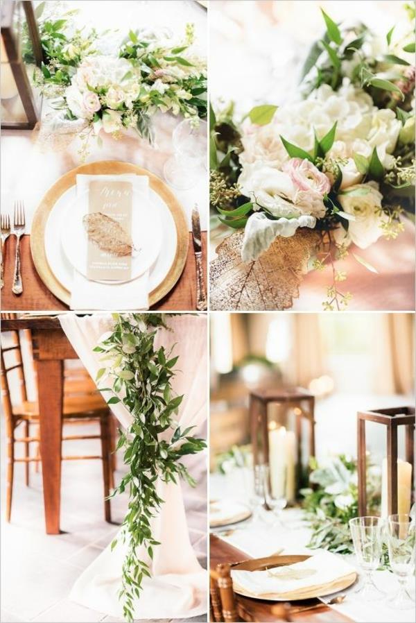 Vintage-Hochzeit-fantastische-Blumendeko-für-Tisch--