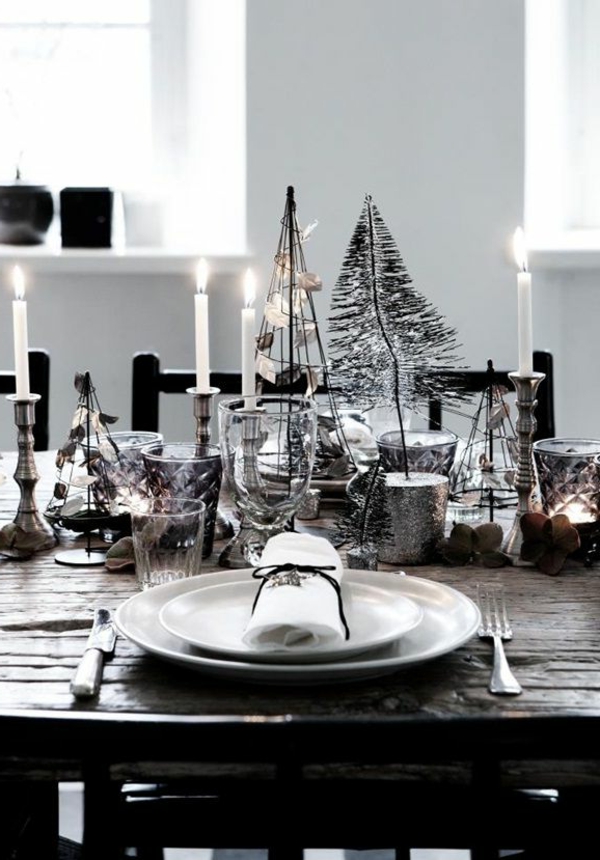 Weihnachtsdeko-für-Tisch-wunderschöne-stilvolle--Ideen-