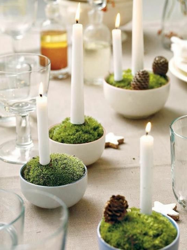 Weihnachtsdeko-für-Tisch-wunderschöne-stilvolle-Ideen