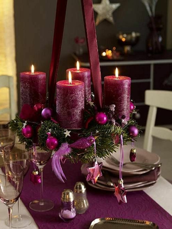 -Weihnachtsdeko-für-Tisch-wunderschöne-stilvolle--Ideen
