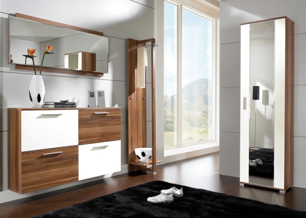 luxus-Interior--Wohnideen-für-Zuhause-Flur-mit-modernen-Möbeln
