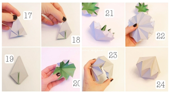 origami zu weihnachten origami diamanten anleitung einfach