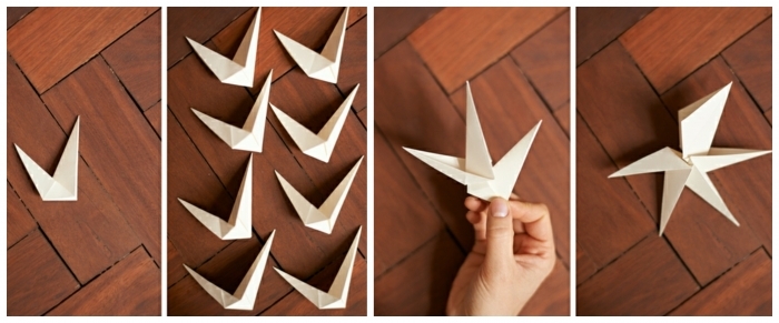 origami zu weihnachten selber machen origami diamanten anleitung basteln schritte fünf sechs