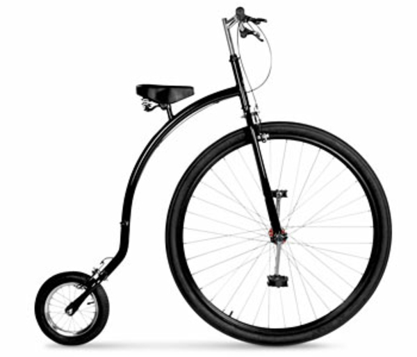 retro-fahrräder-super-design - räder mit unterschiedlicher größe