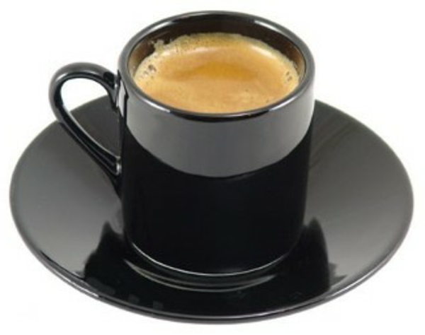 schwarze-espresso tassen-weißer-hintergrund