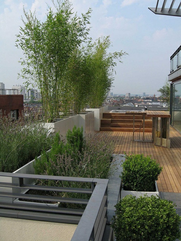 super-schöne-Terrassengestaltung-mit-vielen-Pflanzen-moderne Terrassengestaltung
