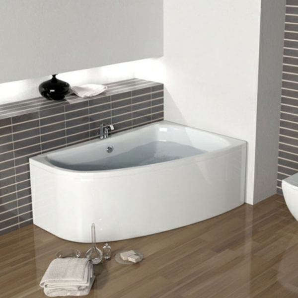 weiße-attraktive-eckbadewannen für moderne badezimmer