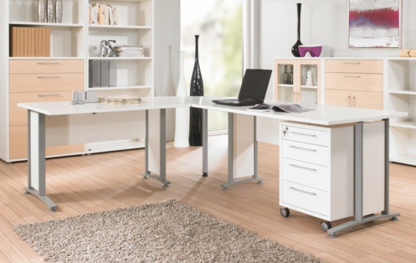 weißer-Schreibtisch-Schreibtische-Design-Büro-Schreibtisch