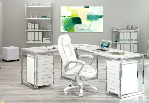 weißer-Schreibtisch-Schreibtische-Design-Schreibtisch-Weiß-Hochglanz