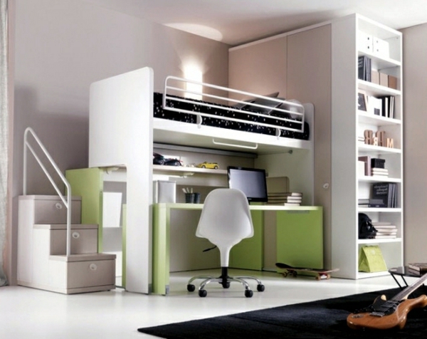 Design-Ideen-Hochbett-mit-einem-Schreibtisch-in.-Weiß
