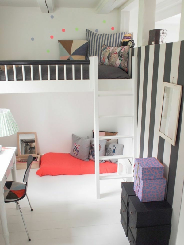 Hochbetten-mit-schönem-Design-Kinderzimmermöbel-