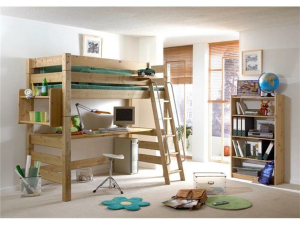 Kinder-Hochbett-Interior-Design-Ideen-für-das-Kinderzimmer-