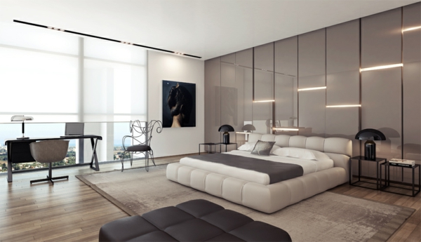 Modernes-Schlafzimmer-gestalten-Kleiderschrank-Design