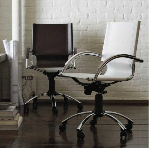 Swivel-Leather-Desk-Chair