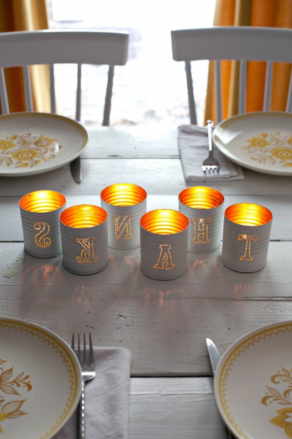 Tischdeko-mit-Kerzen-Deko-Ideen-für-den-Tisch-
