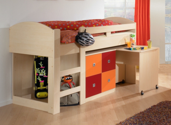fantastische-Kinderzimmergestaltung-Hochbetten-mit-super-schönem-Design-Kinderzimmergestaltung