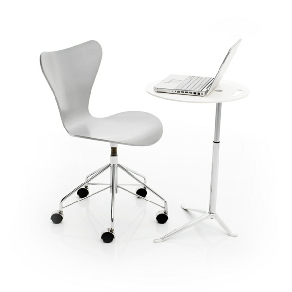 moderner-Arbeitsplatz-Schreibtischstuhl-in-weißer-Farbe