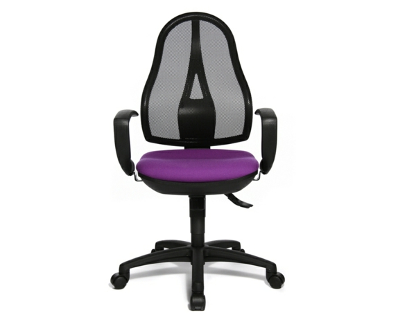 -moderner-bequemer-Bürostuhl-in-Schwarz-und-Lila-elegantes-Modell-Büromöbel