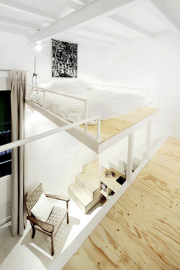 modernes-Schlafzimmer-Hochbett-mit-Treppe-Interior-Design-Ideen-Wohnideen