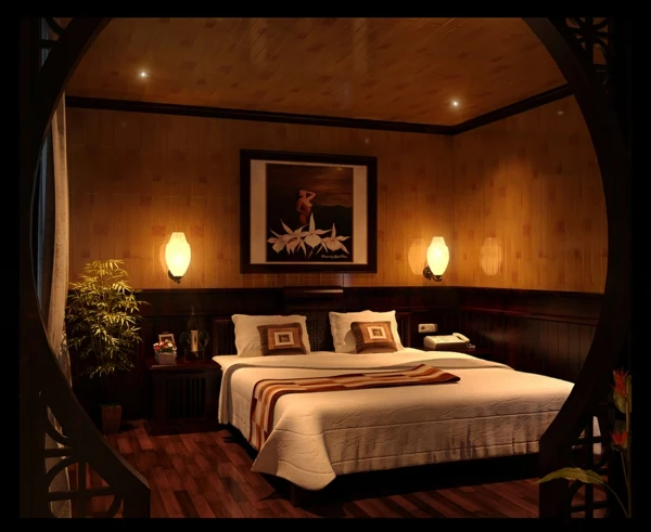 romantisches-schlafzimmer-design-warme-farbschemen-und-modernes-bett