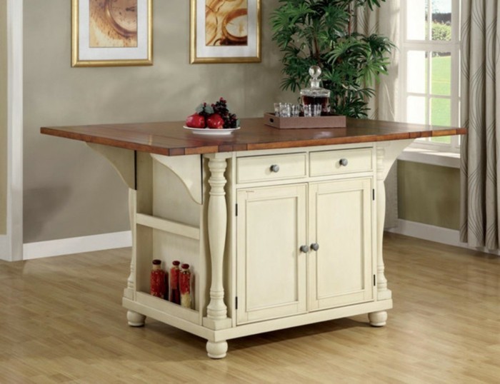 Kitchen table with storage