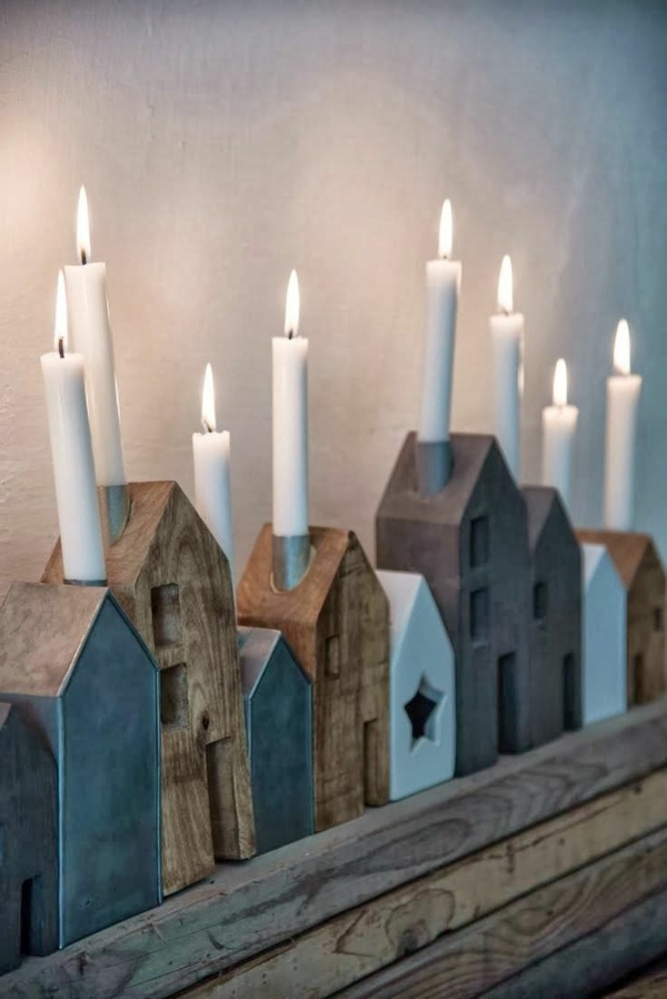 tolle-Ideen-für-Kerzenständer-Häuschen-aus-Holz