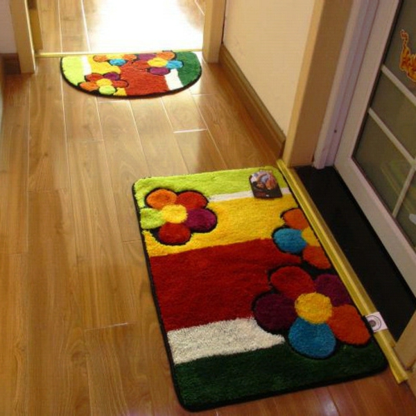 Teppich in bunten Farben - süß aussehen
