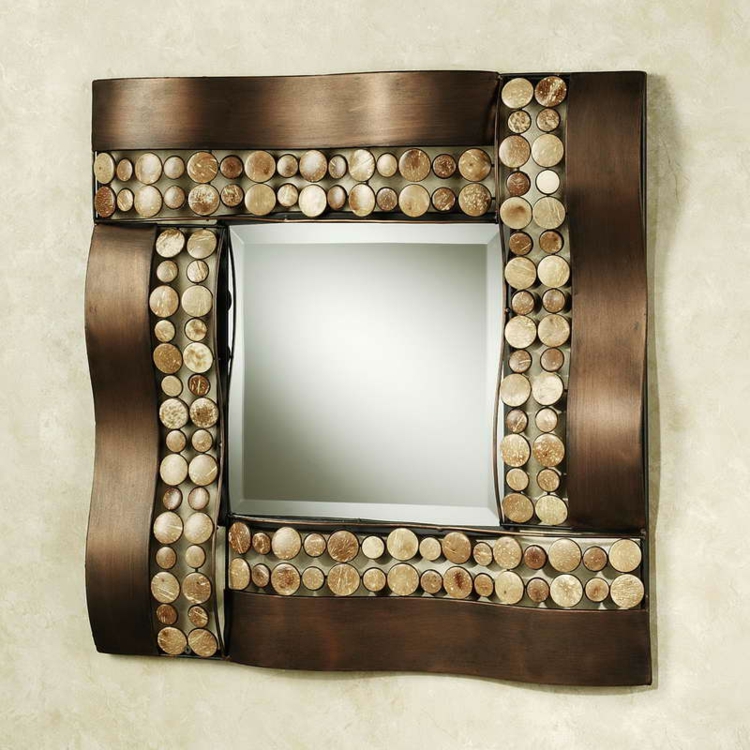 spiegel-bronze-steine-stylisch-designer-modern-schick-edel-mit-rahmen